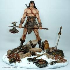 Conan Diorama, sculptured by Shawn Nagle